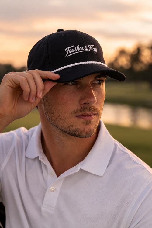 Feather & Flag Classic Rope Hat