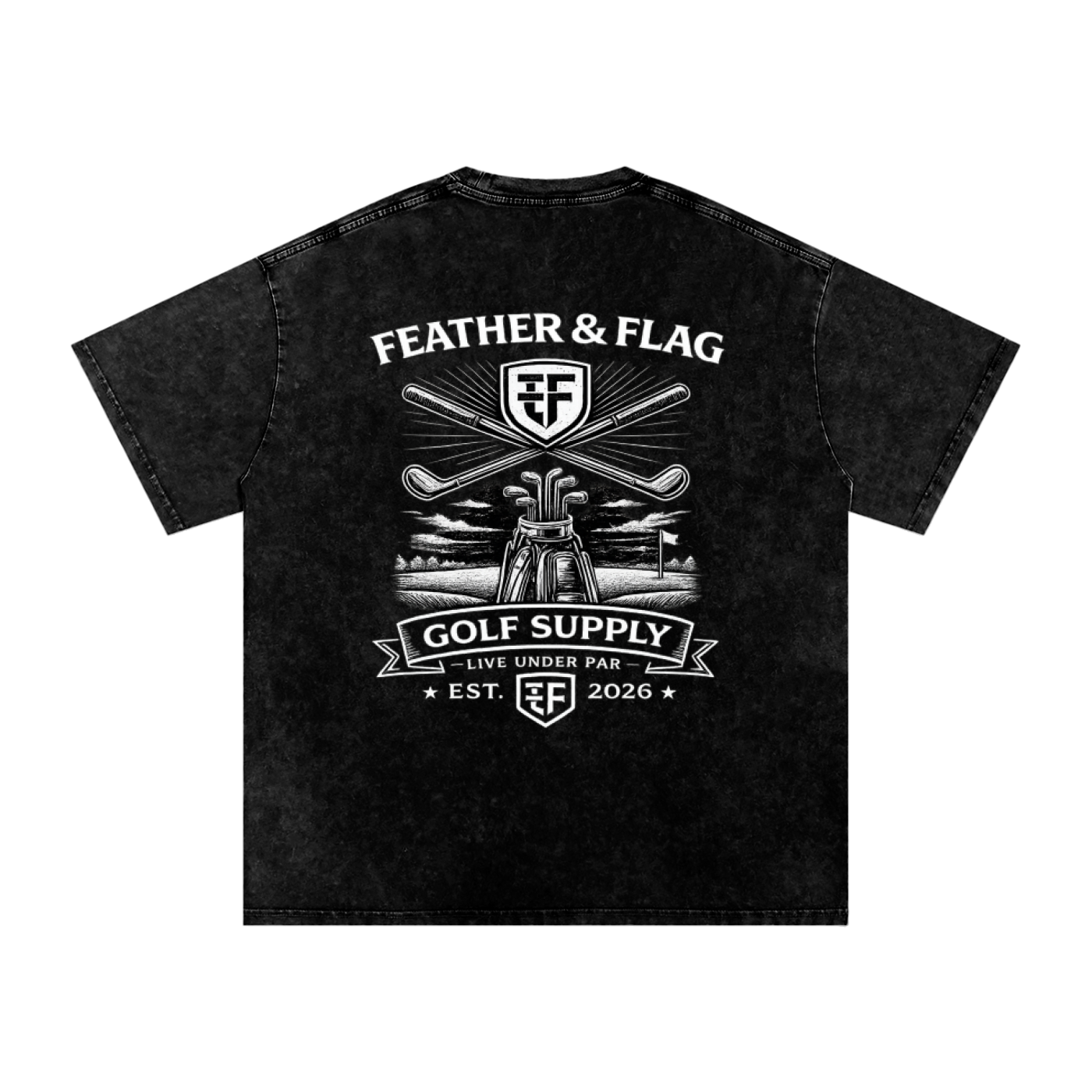 Vintage Washed Oversized Golf Tee | Feather & Flag